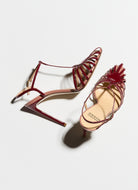 amarant cage sandal