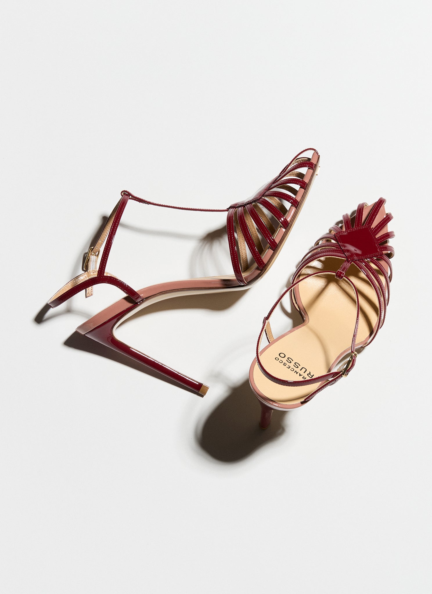 amarant cage sandal