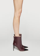 two tones pointed boots black and bordeaux heel height 95mm