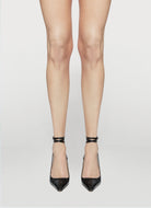 black ankle strap slingback