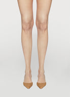 sand low heeled slingback in haircalf