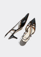 black slingback