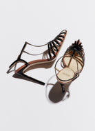 black cage sandal
