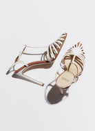 white cage sandal
