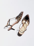 black cage sandal
