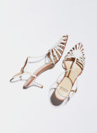 white cage sandal