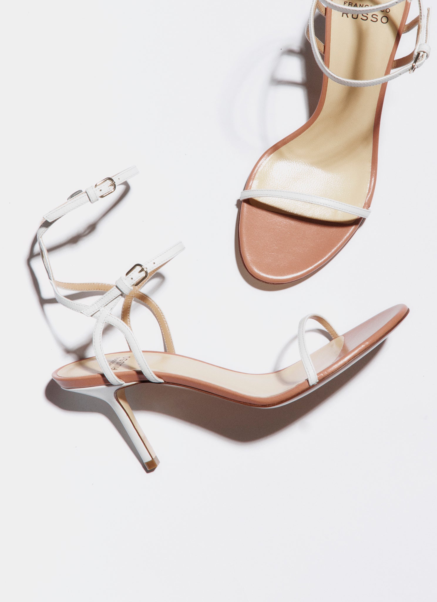 white sandal