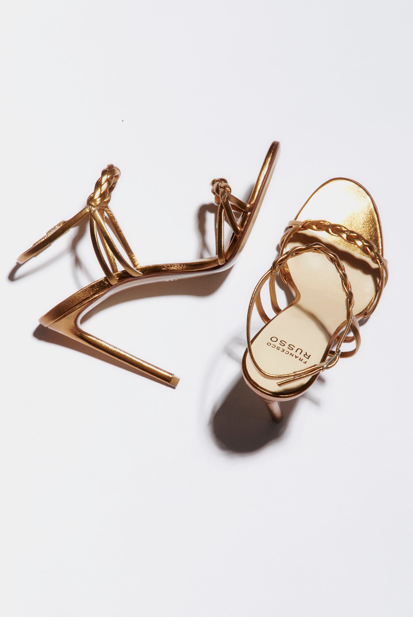 gold sandal