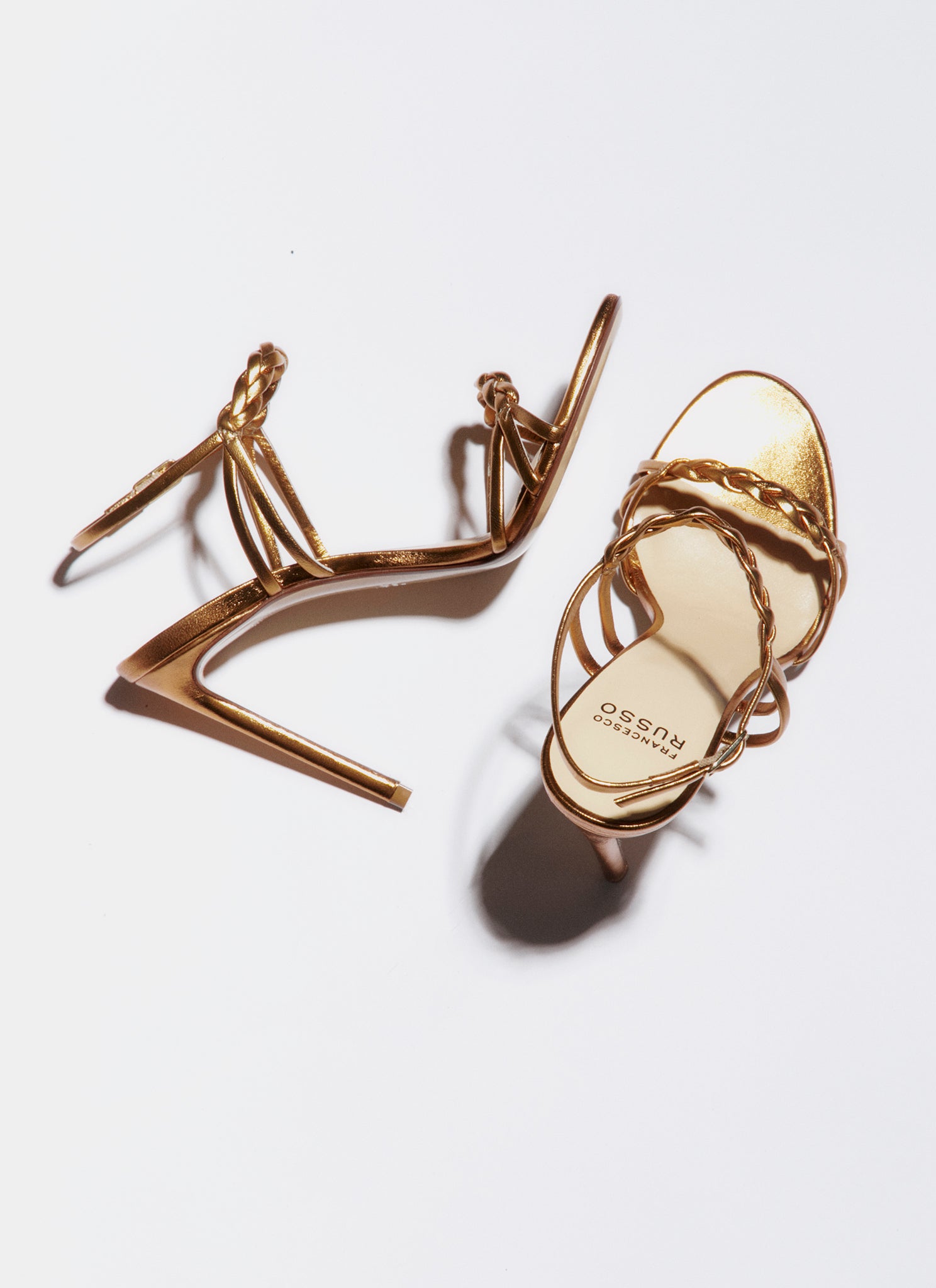 gold sandal
