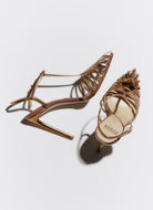 gold cage sandal